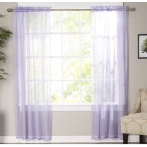 Mauve deals voile curtains